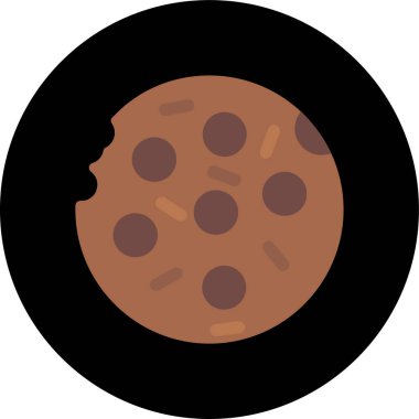 Bisküvi. Web simgesi basit illüstrasyon