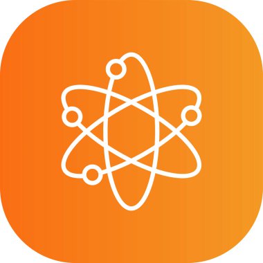 atom simgesi vektör illüstrasyonu