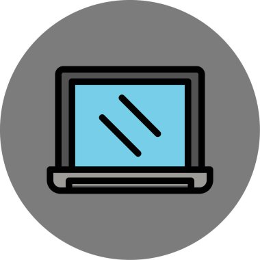 Bilgisayar. Web simgesi basit illüstrasyon