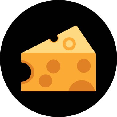 Peynir. Web simgesi basit illüstrasyon