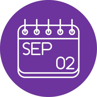 Takvim simgesinin vektör illüstrasyonu