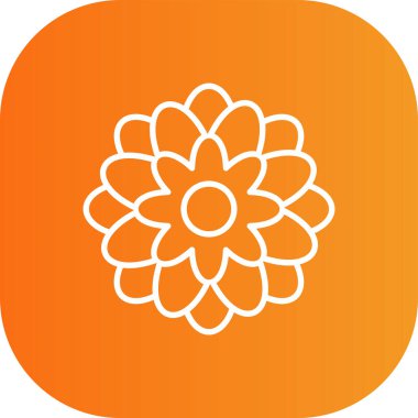 Vektör Çiçeği Simgesi illüstrasyonu