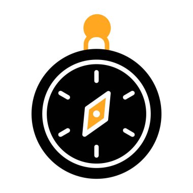 Web simgesi, vektör çizim pusula