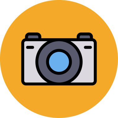 fotoğrafçılık simgesi, vektör illüstrasyonu