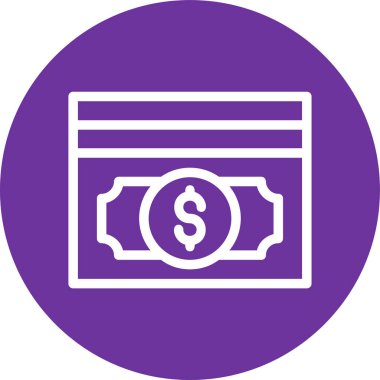 Dolar simgesi vektör illüstrasyonu