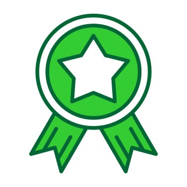 rozet vektörü ince çizgi simgesi