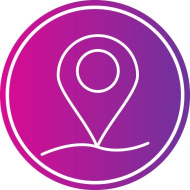 Konum simgesinin vektör illüstrasyonu
