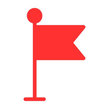 bayrak simgesi, vektör illüstrasyonu