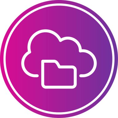 bulut web simgesi basit tasarım