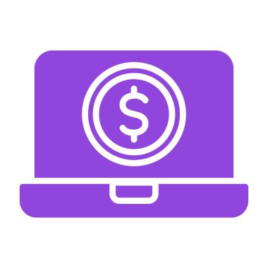 Dolar vektör sembolü düz simge