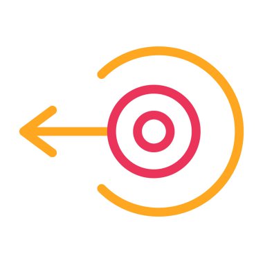 Hedef. Web simgesi basit illüstrasyon