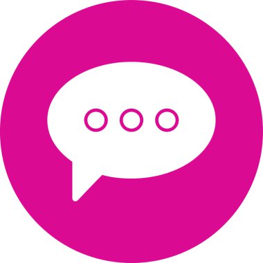 Konuş. Web simgesi basit illüstrasyon