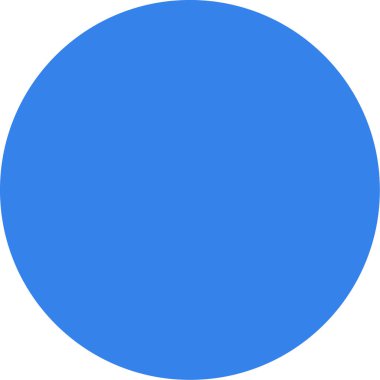 Basit ve minimalist çember vektörü