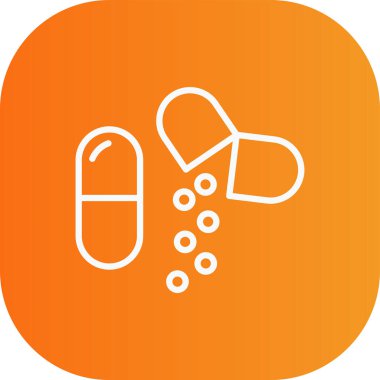 vektör tıp kapsülü simgesi