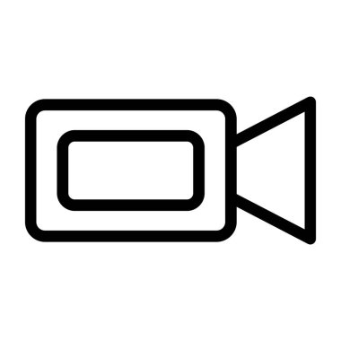 Bir video işareti simgesinin vektör illüstrasyonu