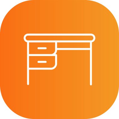 Mobilya simgesinin vektör illüstrasyonu