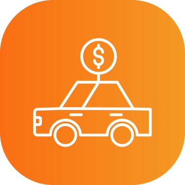 araba simgesi vektör illüstrasyonu