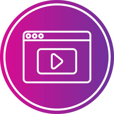 Vektör TV simgesi illüstrasyonu