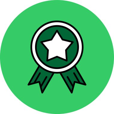 Rozet rozet kurdele simgesi - taslak biçimi