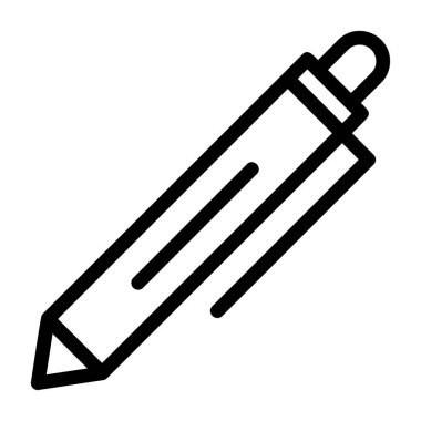 Kalem simgesi, vektör illüstrasyonu