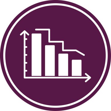 Modern grafik simgesinin vektör illüstrasyonu