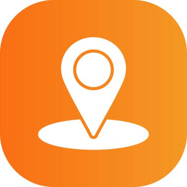 Harita konumu vektör simgesi