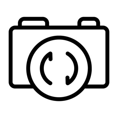 Kamera Ağı simgesini, vektör illüstrasyonunu değiştir