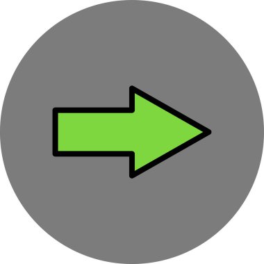 Ok. Web simgesi vektör illüstrasyonu