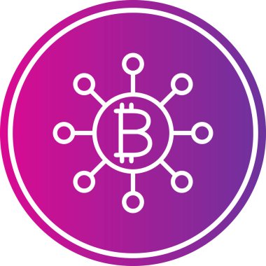 bitcoin. Web simgesi basit tasarım