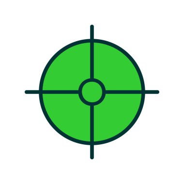 hedef vektör ince çizgi simgesi