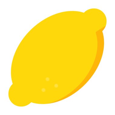 Limon Meyvesi simgesi, vektör illüstrasyonu