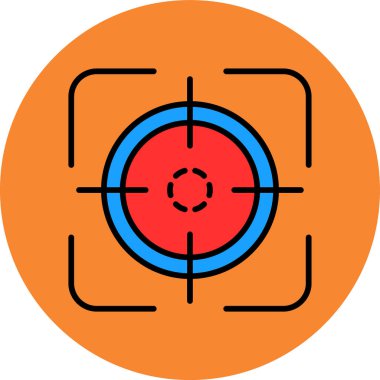 Hedef hedef simgesini tam - özet biçiminde hedefle