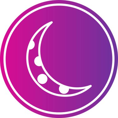 Ay. Web simgesi basit illüstrasyon