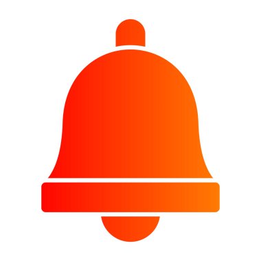 Çan simgesi soyut arkaplanda izole edildi