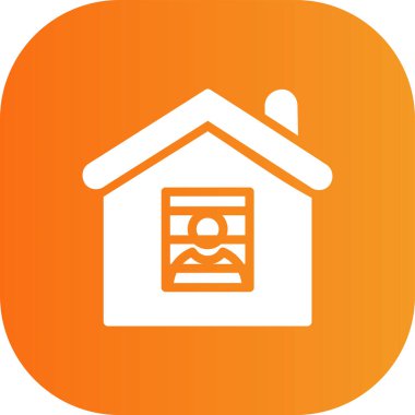 ev simgesi vektör illüstrasyonu