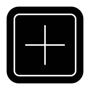 kare simgesi, vektör illüstrasyonu