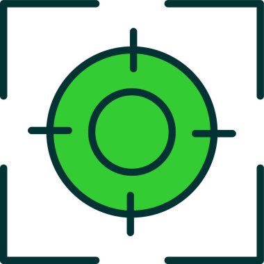 hedef simge vektör illüstrasyonu