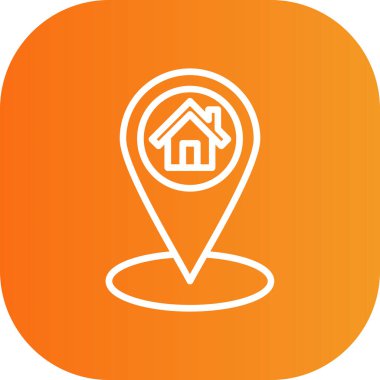 konum simgesi vektör illüstrasyonu