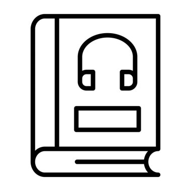 Bir kitap simgesinin vektör illüstrasyonu