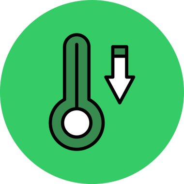 Kişisel ve ticari kullanım için sıcaklık sıcaklık vektör simgesi simgesi vektör çizimi..