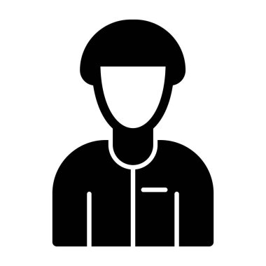 Doktor düz vektör simgesi