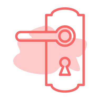 Beyaz arka plan üzerinde anahtar işareti izole anahtar simge vektör