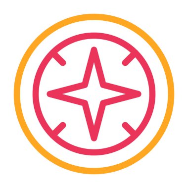 Yıldız simgesinin vektör illüstrasyonu