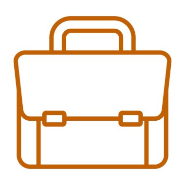 Bavul simgesi. Web için bavul vektör simgelerinin özet çizimi