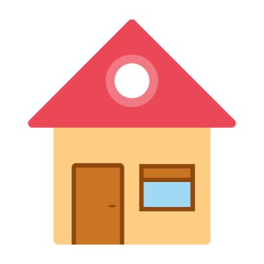 inşaat düz simgesi, vektör, illüstrasyon