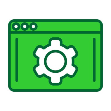 ayar simgesi, vektör illüstrasyonu