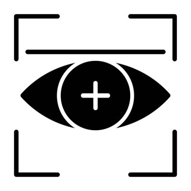 Moda stili izole edilmiş arkaplanda göz simgesi