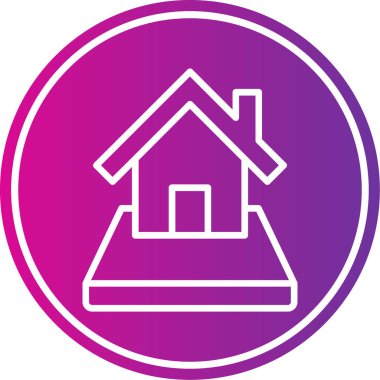 Ev simgesi vektör illüstrasyonu