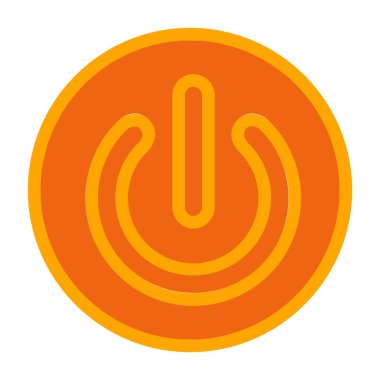 Bir güç simgesinin vektör illüstrasyonu