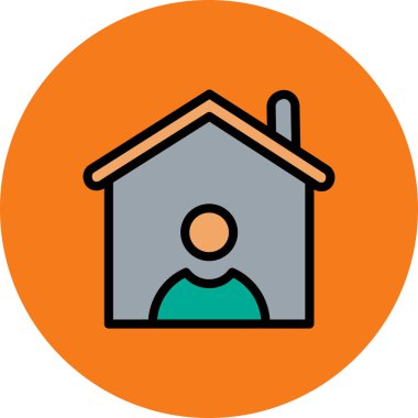 ev simgesi vektör illüstrasyonu